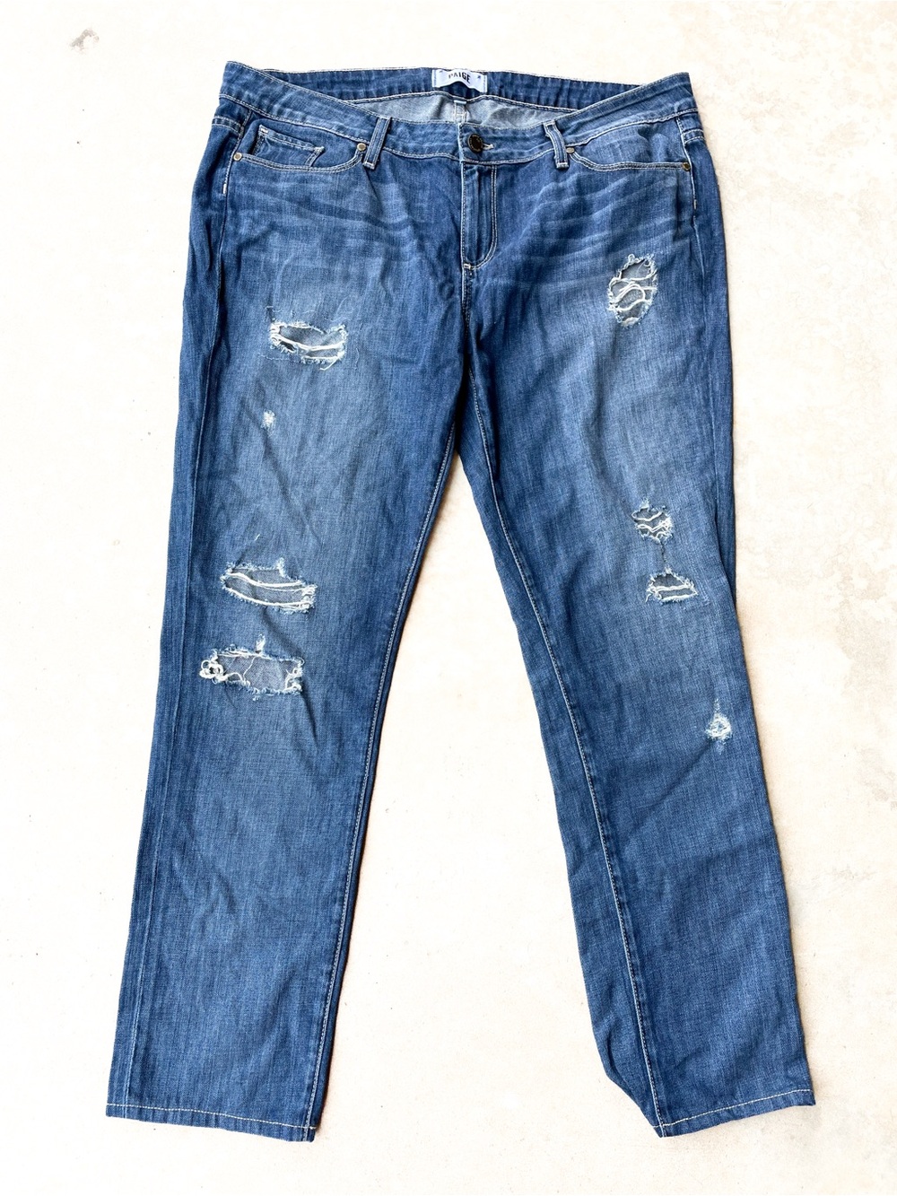 PAIGE Jimmy Jimmy Skinny Distressed Jeans 32 100% Cotton